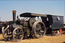 468051 1914 Aveling & Porter Road Loco  Clyde  Hauls A Living Van A4 Photo Print
