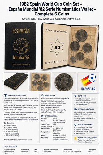 1982 spain world cup coin - cup,