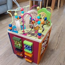 Pre-school Toy - Zany Zoo Wooden Activity Cube Centre