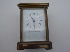 Old  Matthew Norman Mechanical Carriage Clock - Spares or Repairs