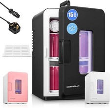NORTHCLAN 15L Mini Fridge Portable Cooler and Warmer For Travel, Office, Car 12V
