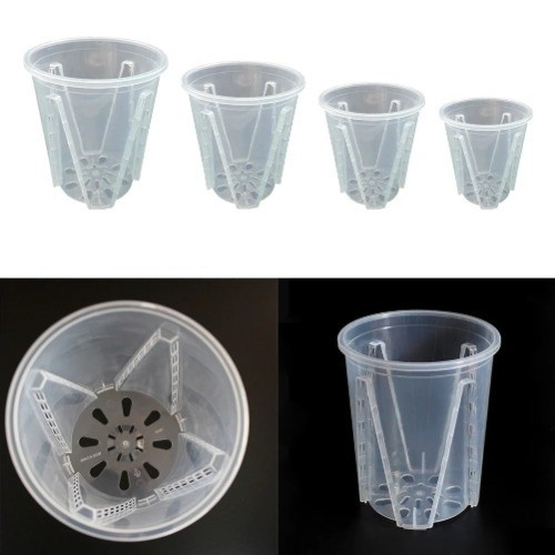 16cm orchid pot - pot, clear