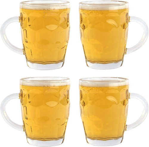 Glass beer tankards - tankards, ale
