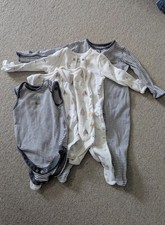 Mama's And Papas 3-6 Months Bundle Of Vests And Sleepsuits, 5 Items