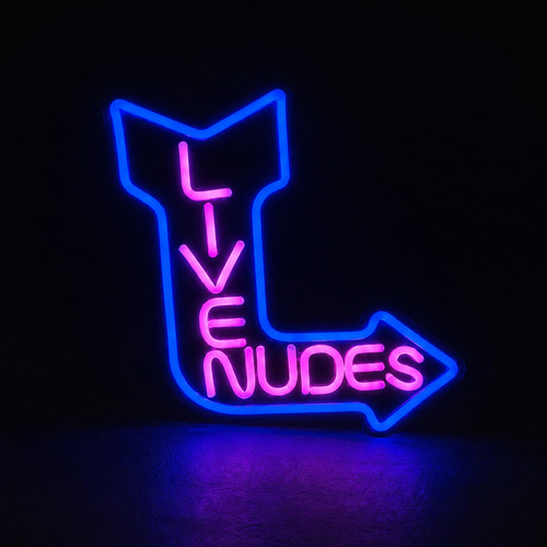 Live nudes neon light sign - neon,