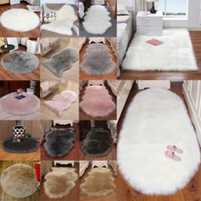 Carpet Fluffy Faux Fur Shaggy Soft Rugs Sheepskin Rug Bedroom Floor Mat Non Slip