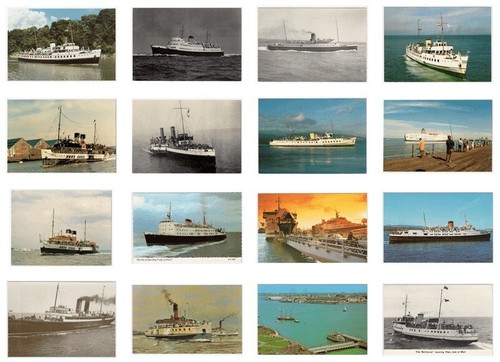 Postcards,Ferries,Steam