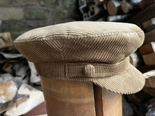 Cord Mariner Cap 100% Fawn