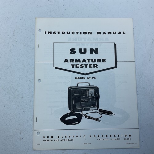 Sun armature tester 76 - sun,