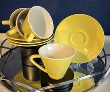Retro Set Of 4 Coffee Cups And