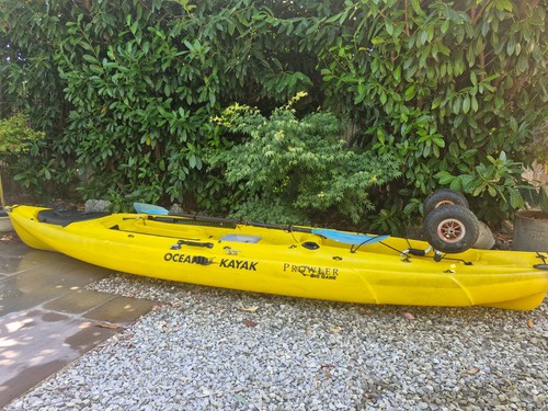 Yellow ocean kayak - ocean, prowler