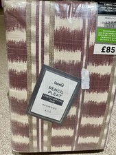 Pencil Pleat Fully Lined Pair Of Curtains 90” Wide X 72” Drop - Redwood Avis