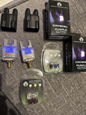 Two ATTS Underlit Crystal Bite Alarms Boxed With Spare Magnet Wheels Carp (11)
