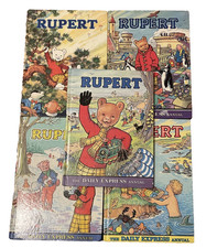 5 Rupert Bear Vintage Book