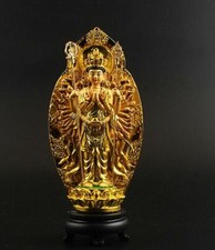 Thousand-Hand Bodhisattva Guan Yin Statue Figurine Buddhist Good Luck Fengshui 