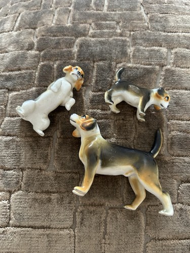 Vintage set dogs - set,