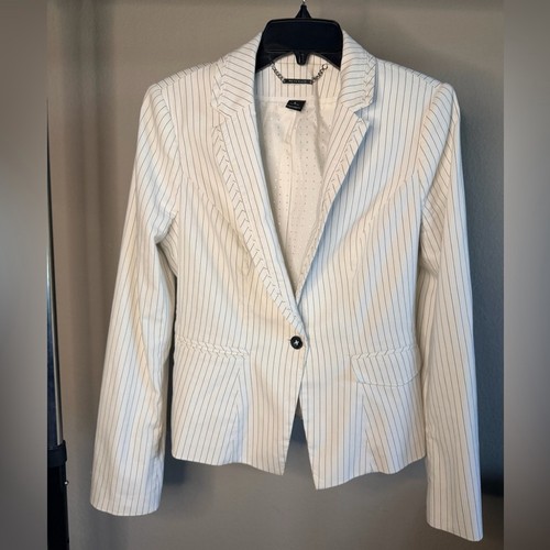 White black striped - white,