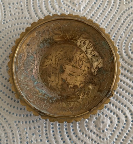Vintage indian brass - vintage, trinket