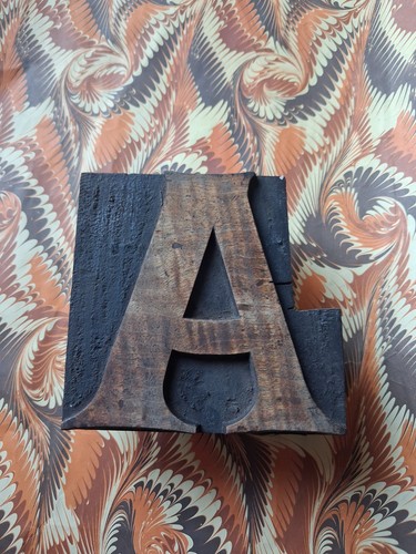 Large wooden letterpress - large,