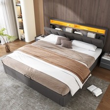 Upholstered Bed Frame with