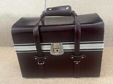 Large Heavy Duty Professional Camera Case Leather - Satin Lined - Vintage