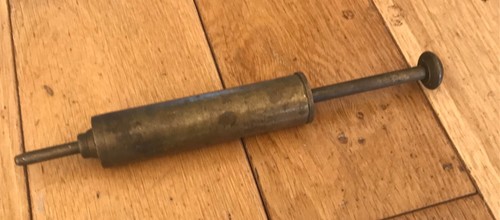 Vintage solid brass - grease, gun