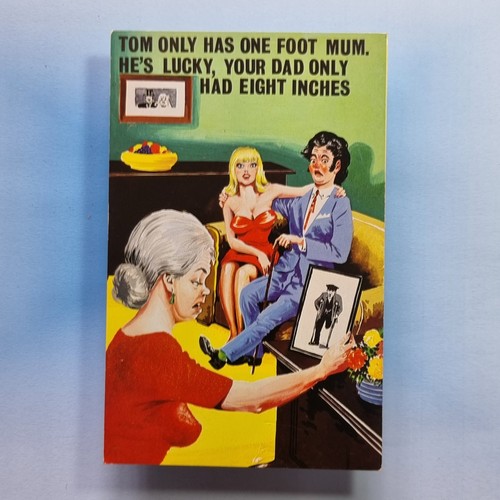 Saucy comic postcard c1970 - postcard,
