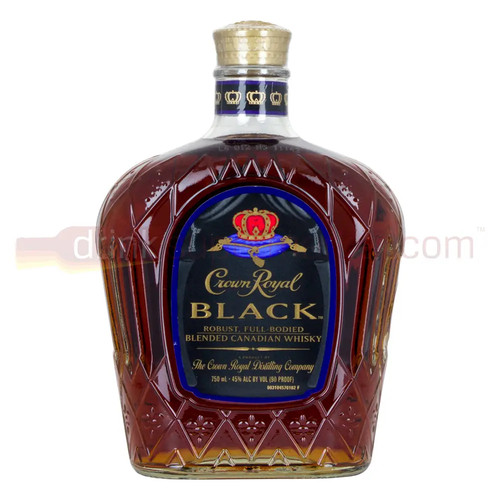 Crown royal black whiskey 75cl - black,
