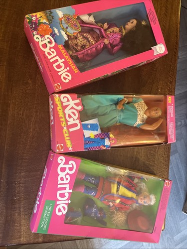 Vintage boxed barbies and - barbies,