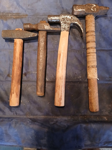 Vintage hammers tinsmiths - hammers,