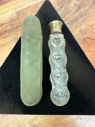 Vintage lalique glass hearts - lalique,