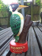 bulmers cider woodpecker Plastic Bar Ornament.  X pub, used,  Base is cracked