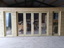 Summerhouse Bifolding Doors 6x