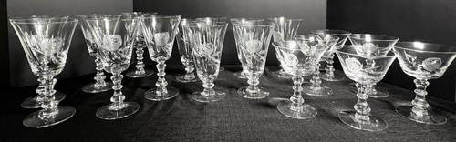 Fostoria rose crystal - fostoria, rose-crystal