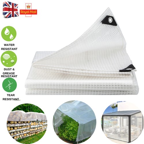 Clear heavy duty tarpaulin - clear,