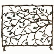 Bird And Branch Fireplace Fire