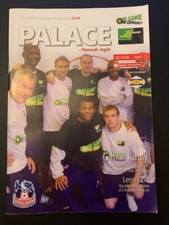 Crystal Palace v Plymouth Argyle programme, season  2006/07, Excellent condition
