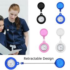 Clip-on Doctor Medical Hanging Fob Watch Pocket Watch Retractable Nurse Watch
