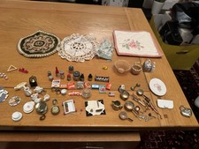 Huge Dolls House Accessories Food, Pots, Utensils, Crockery, Rugs, Baskets &More