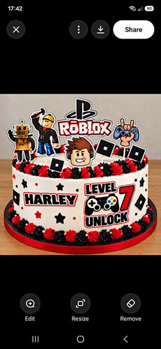 Gamer birthday cake topper - birthday,