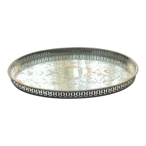 Vintage silver plated - plated, oval