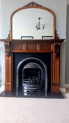 Gas fire wood surround - surround, and