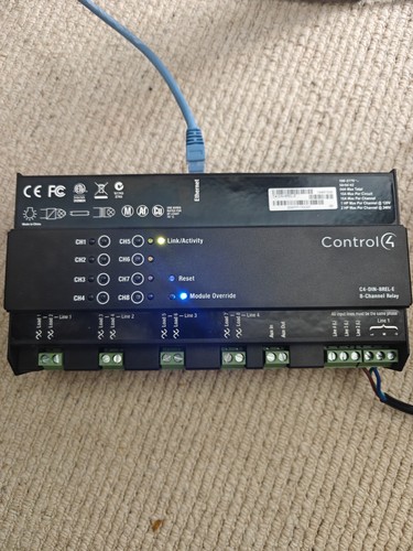 Control din 8rel - c4-din-8rel-e, 8
