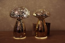 Gold LED  Standing Mushrooms