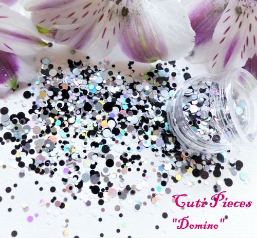 Nail art glitter domino - glitter, *domino*