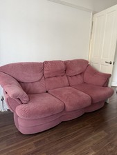 NEED GONE ASAP  Velvet Sofa Set with Armchair and Footstool