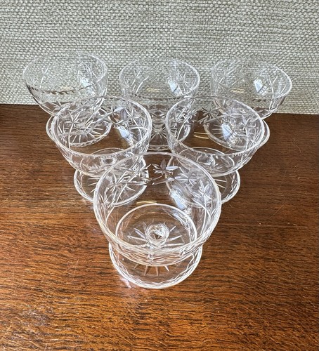 Six vintage cut - six, glasses