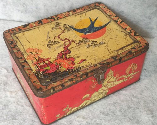 Vintage 1920s blue bird toffee - bird,