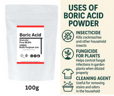 Boric Acid Granule 99.9%  Pure to Kill Ants Cockroach Silverfish Flea Bed Bugs