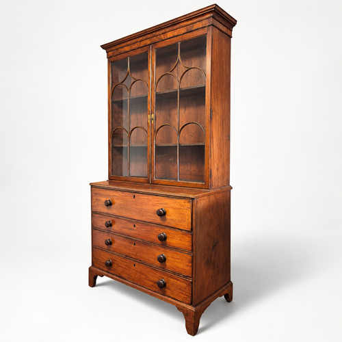 Georgian mahogany secretaire - georgian,